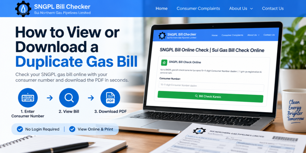 How to view duplicate gas bill